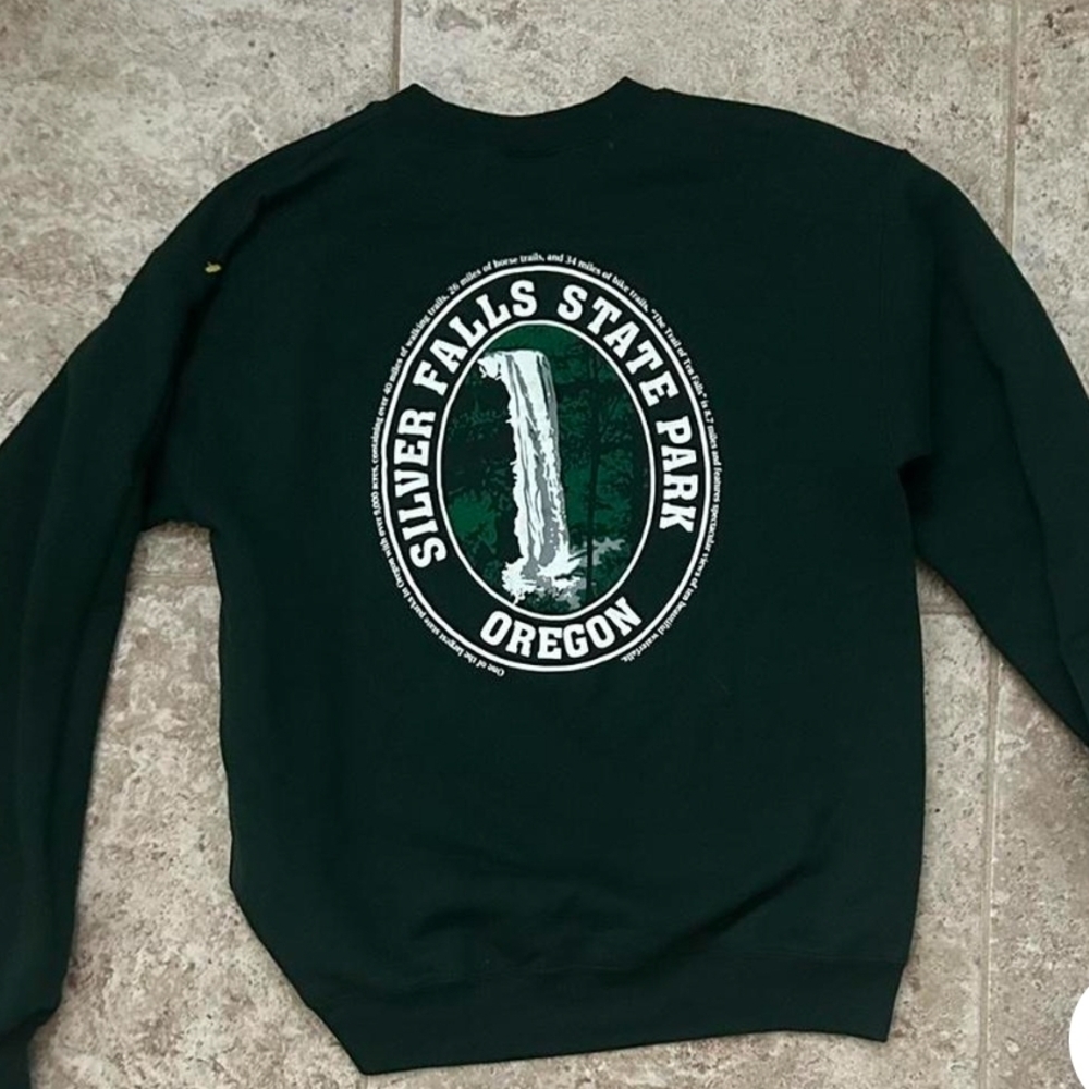American Vintage Dark Green Crewneck Sweater
